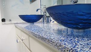 Countertop Choices Series Recycled Solid Glass Marble And