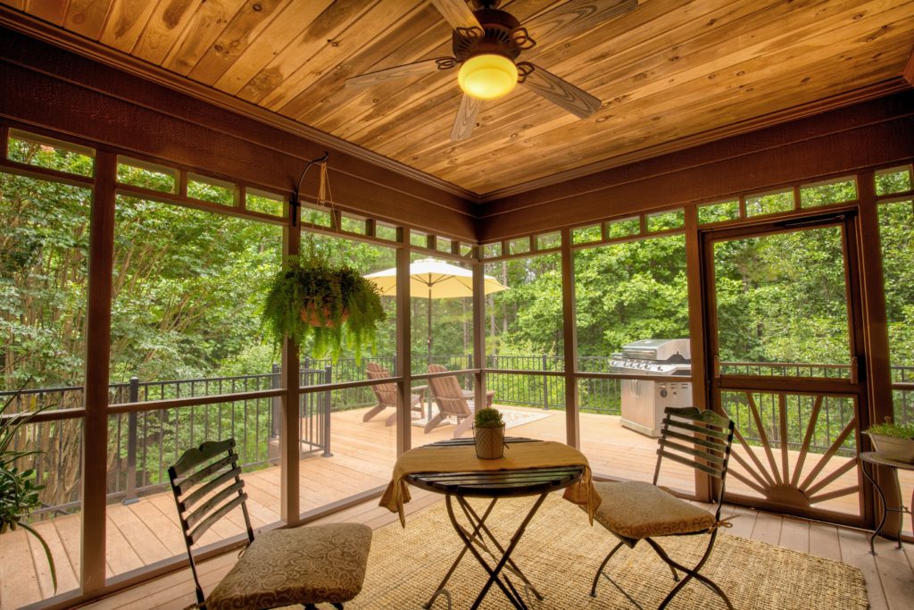 Screened Porch Outside Of Living Room